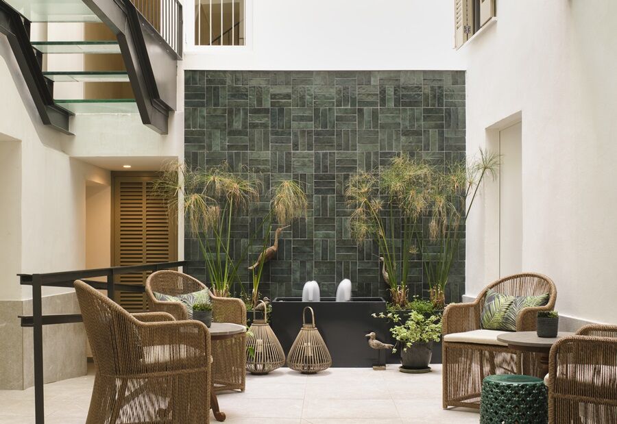 Hotel Antigua Palma - Casa Noble Dış mekan fotoğraf Interior courtyard