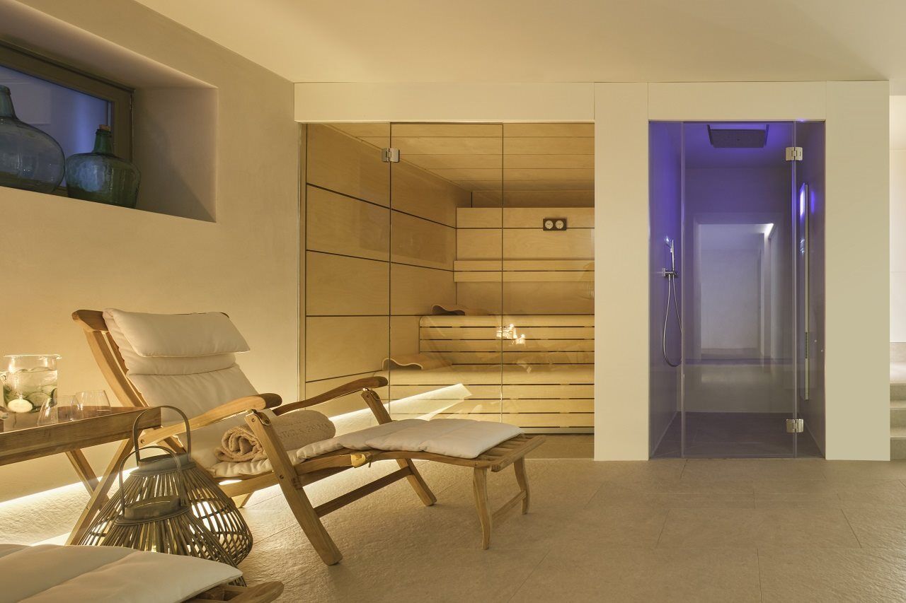 Hotel Antigua Palma - Casa Noble Dış mekan fotoğraf A modern steam room